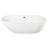 Kingston Brass Aqua Eden 71" Contemporary Freestanding Acrylic Bathtub - White