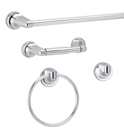 INFINITY 4 PIECE BATH SET-POLISHED CHROME