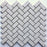 Gray Majestic Pearl Herringbone Polished Porcelain Backsplash Tile $5.55 /sq.ft