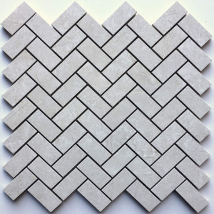 Gray Majestic Pearl Herringbone Polished Porcelain Backsplash Tile $5.55 /sq.ft