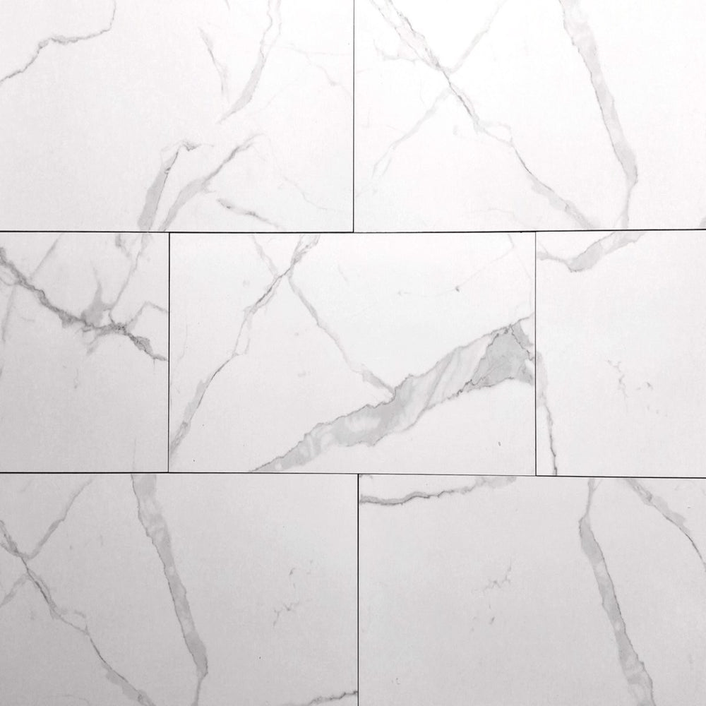 Marmo White Tru-Stone Porcelain 12x24 Gloss $3.35 /sq.ft