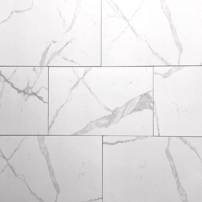 Marmo White Tru-Stone Porcelain 12x24 Gloss $3.35 /sq.ft