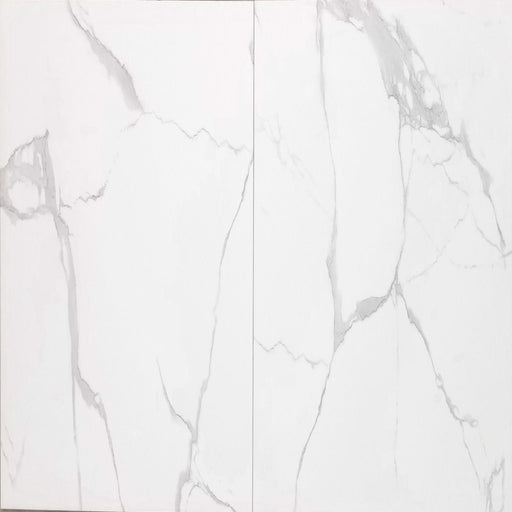 24x24 Gray White Marmo Polished Floor & Wall Porcelain Tile $3.35 /sq.ft