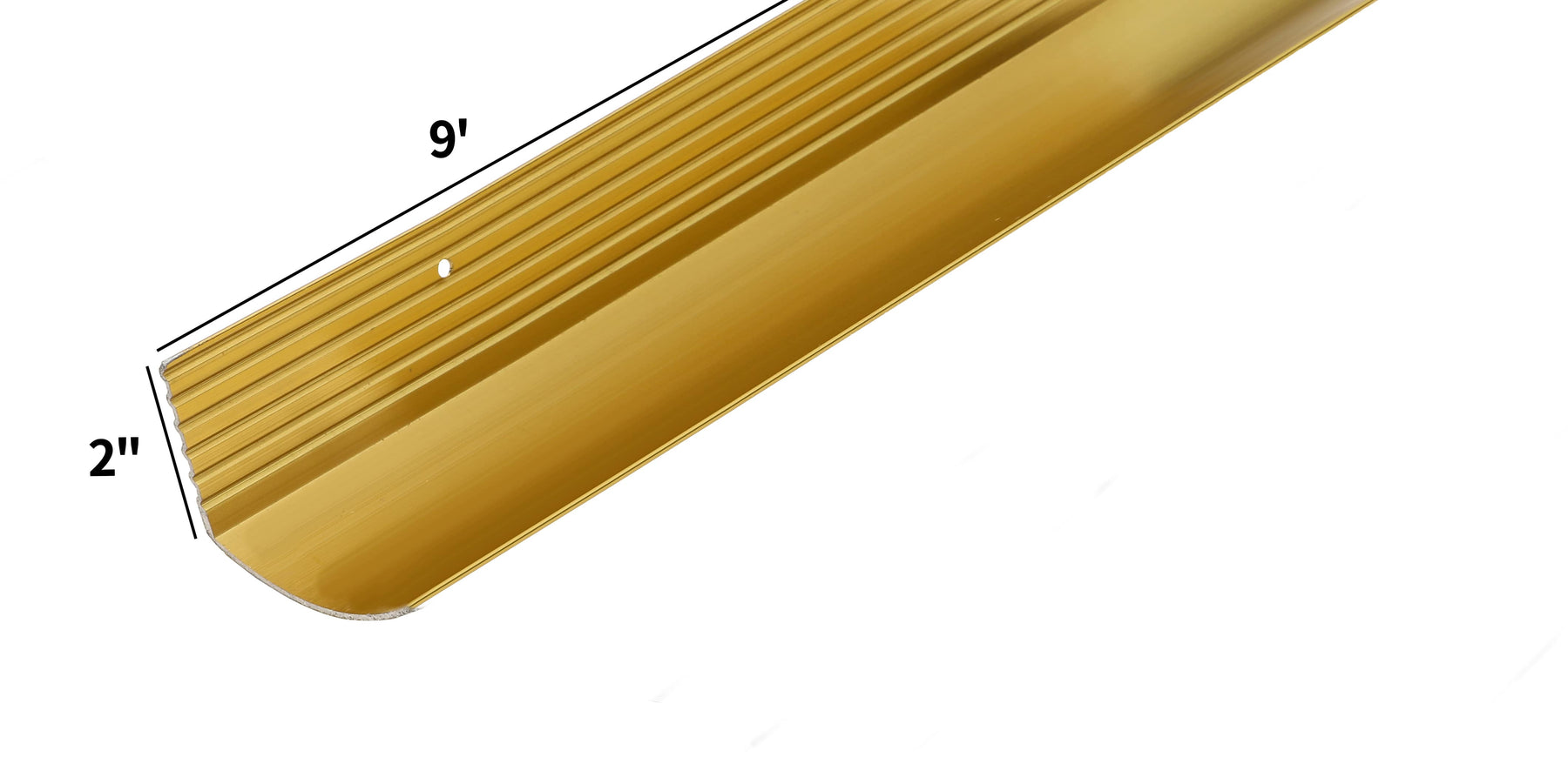 METAL STAIR NOSING 2'' * 9' GOLD