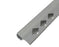 3/8''*8' METAL SEMI-ROUND CHANNEL SATIN SILVER