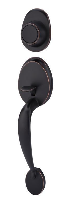 #8583-OIL RUBBED BRONZE ROUND DUMMY HANDLESET