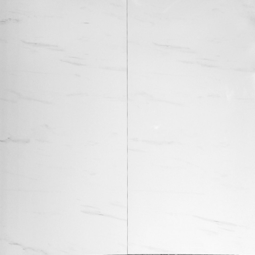 24x24 White North Polished Floor & Wall Porcelain Tile $3.35 /sq.ft