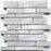 Norway Ice Tru-Stone Polished Random Strips Mosaic Porcelain Tile (12"x13") $5.55 /sq.ft