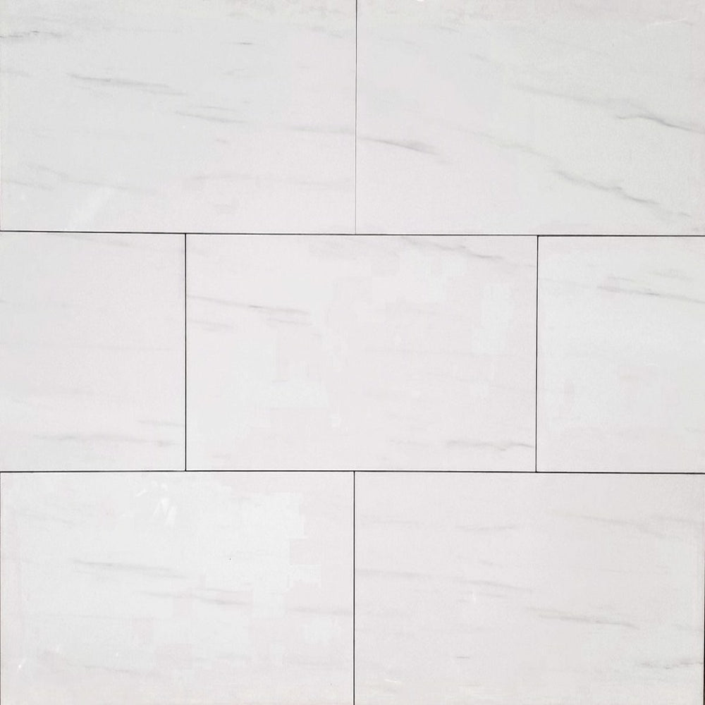 12x24 White Nuvolatto Smooth Matt  Floor & Wall Porcelain Tile $3.07 /sq.ft