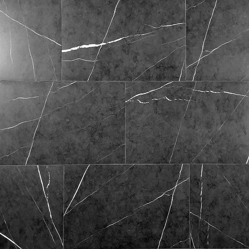 12x24 White Black Matt Primo Charcoal Floor & Wall Porcelain Tile $2.85 /sq.ft