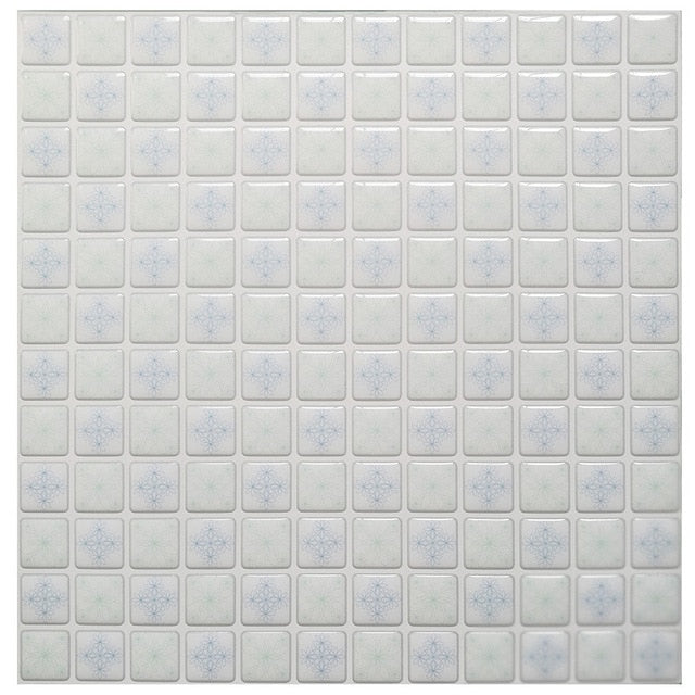 Mosaic Wall Tile Peel and Stick  Self adhesive Backsplash DIY Kitchen Bathroom Home Wall Sticker Vinyl 3D