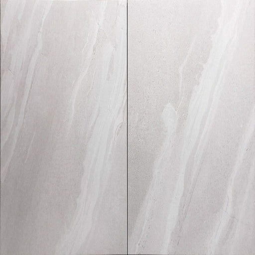 24x24 Gray White Rock Smooth Matt Floor & Wall Porcelain Tile $2.85 /sq.ft