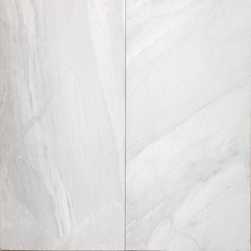 24x24 Gray White Rock Silver Ivory Smooth Matt Floor & Wall Porcelain Tile $2.85 /sq.ft