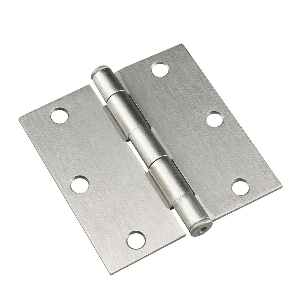 HINGES #8139 (SATIN SILVER, SQUARE & SQUARE)