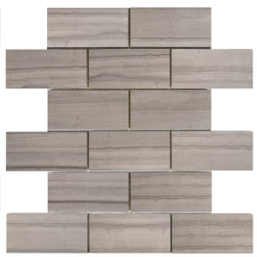 Serenity Earth Matte Tru-Stone Mosaic Porcelain Tile (2"x4") $4.05 /sq.ft