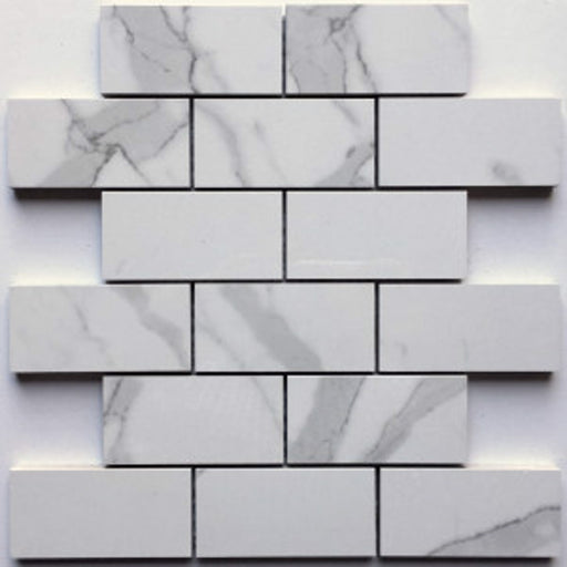 StatuarioTru-Stone Mosaic Porcelain Tile (2"x4") $5.56 /sq.ft