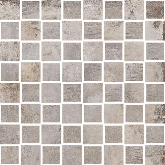 Brown, Gray, Beige Casa Roma Stonecrete Cube 3d Mosaic
 Sanded Cement Honed Backsplash Tile $30 /sq.ft